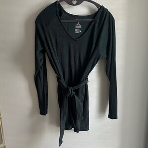 Sonoma Women's V-Neck Sweater - Dark Green